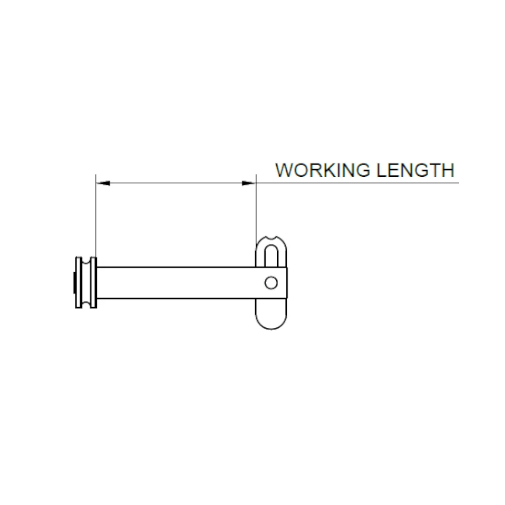 Drop Nose Pin 12mm dia x WL110mm