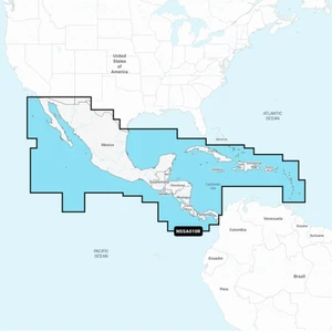 Garmin Central America & Caribbean - Inland and Coastal Marine Chart 