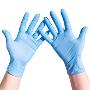 Force 4 Nitrile Blue Disposable Glove (50 Pairs) 
