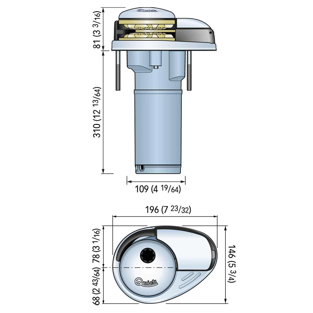 DP2L 770 Windlass 350W 12V 6mm