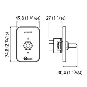 Quick 820 Windlass Control Switch Panel Up / Down Standard