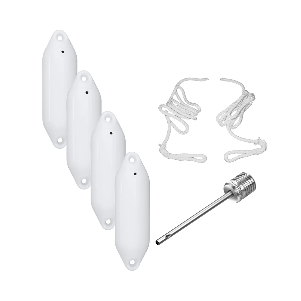 Ocean Size 2 Utility Fender 4 Pack White 
