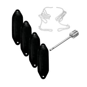 Ocean Size 3 Utility Fender 4 Pack Black 