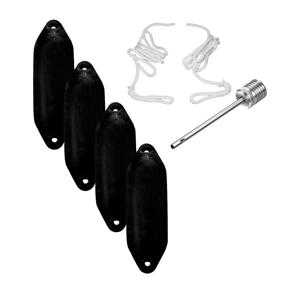 Size 4 Utility Fender 4 Pack Black