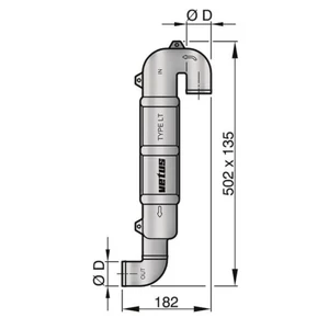 Vetus Plastic Gooseneck 
