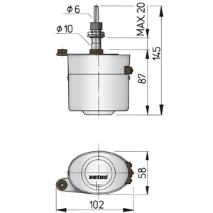 Vetus 12V Wiper Kit 