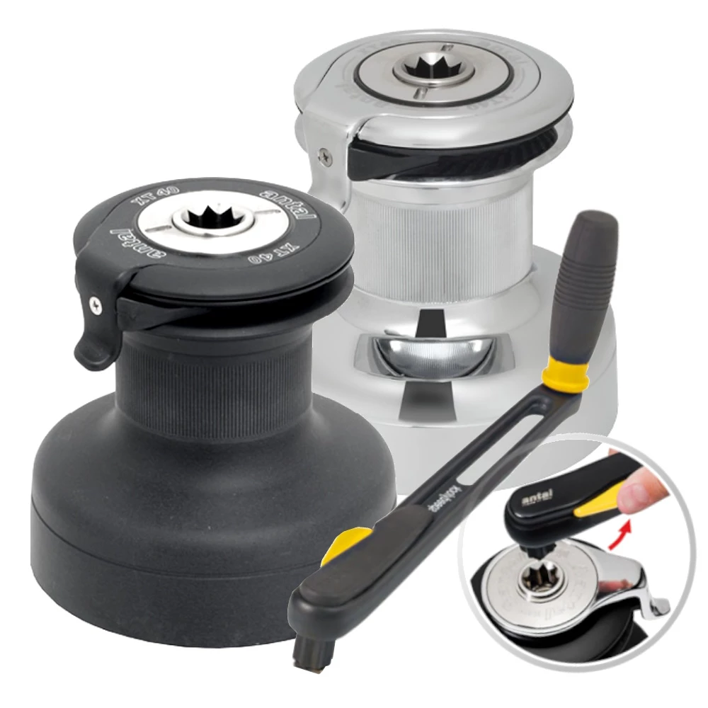 Antal XT40.2 Self-Tailing 2-Speed Winch - FREE Winch Handle 