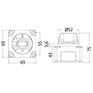 Force 4 Mini Battery Switch - On/Off 