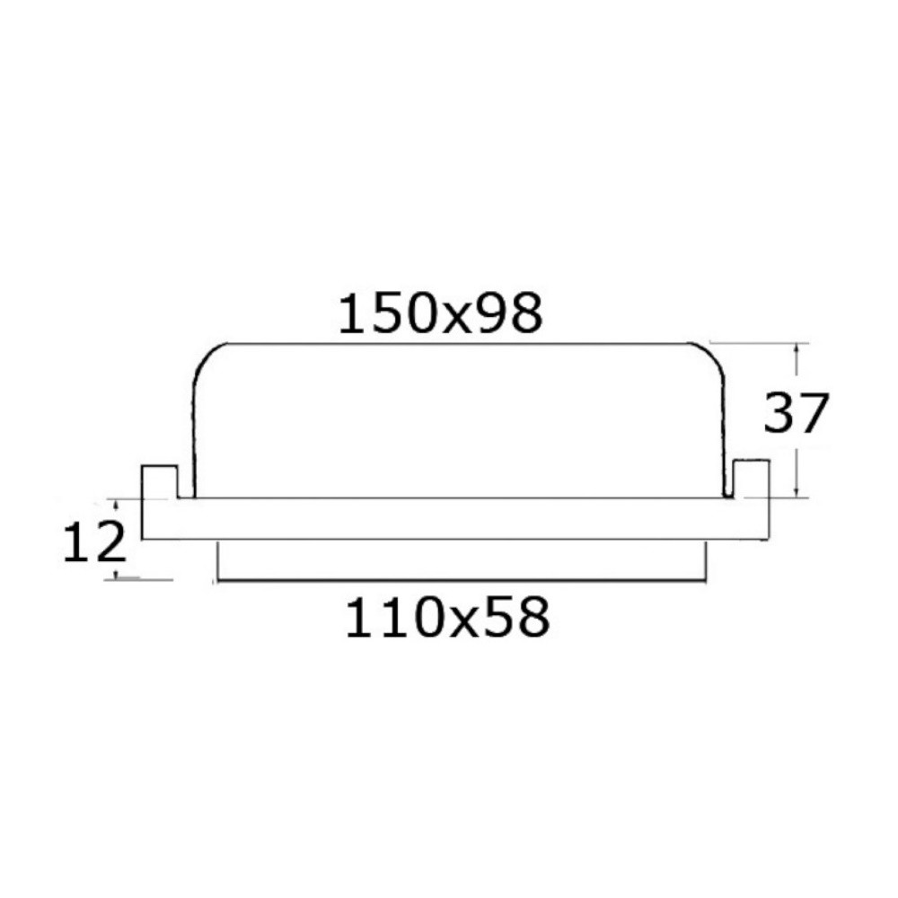 Waterproof Flush Mount Courtesy Light 