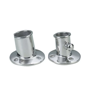 Talamex Stainless Steel Angled Flagstaff Socket 32mm 