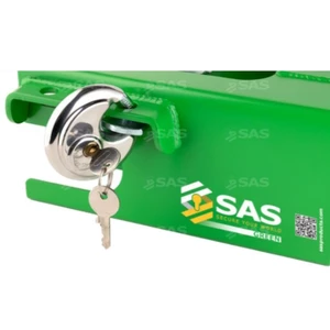 SAS Vault Universal Hitchlock with Padlock Green 