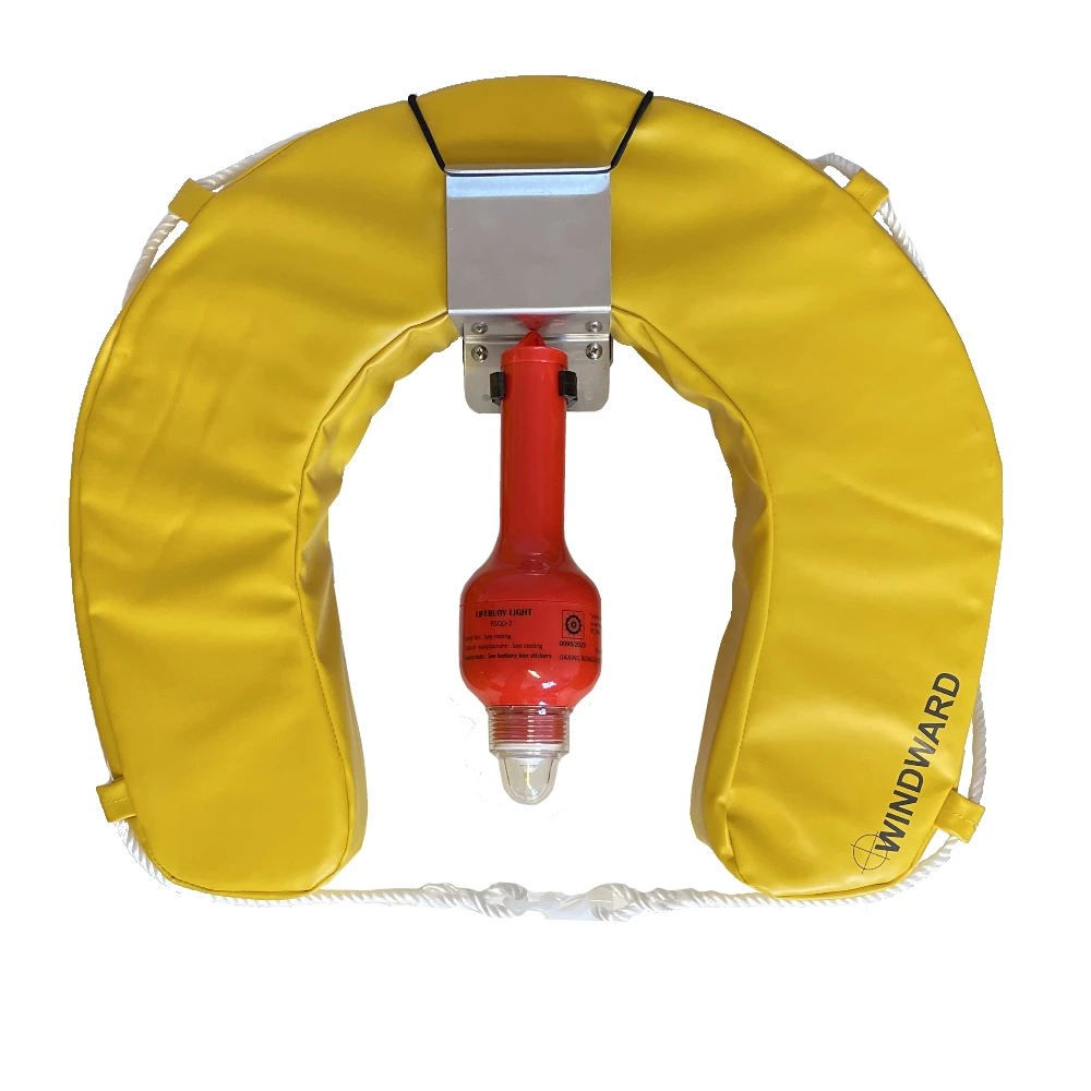 Windward LED Horseshoe Lifebuoy Set Yellow