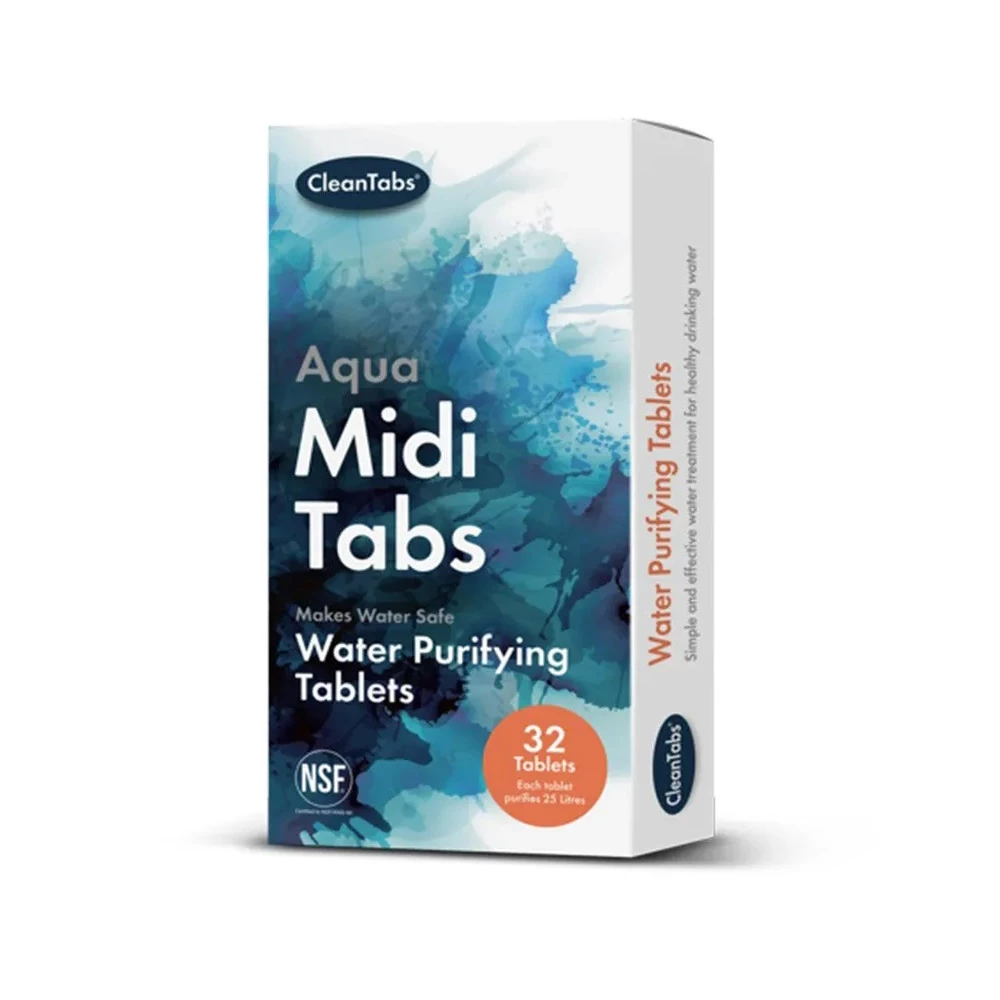Clean Tabs Aqua Midi 32 Water Purifying Tablets 
