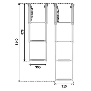 Trem Stainless Steel Telescopic Boarding Ladder 