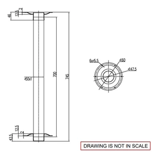 Osculati Table Pedestal Set Stainless Steel 