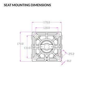 Osculati Telescopic Shock Absorbing Seat Pedestal 