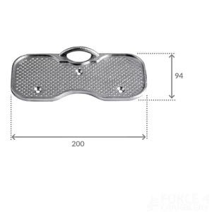 Osculati Outboard Motor Transom Pad Alloy 200 x 94mm