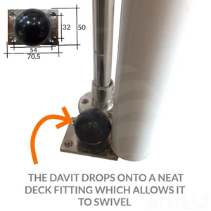 Osculati Stowable Outboard Engine Lifting Davit 