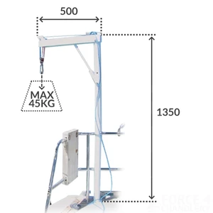 Osculati Stowable Outboard Engine Lifting Davit 