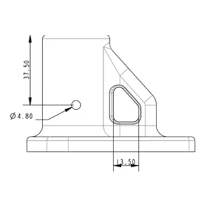 Allen AY Buttress Stanchion Base 
