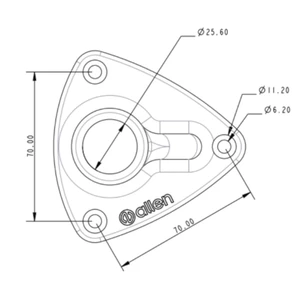 Allen AY Buttress Stanchion Base 