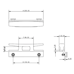 Allen AY Toe Rail Spring Cleat 