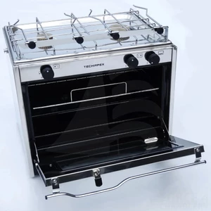 Techimpex XL2 Wide 2-Burner Hob & Oven