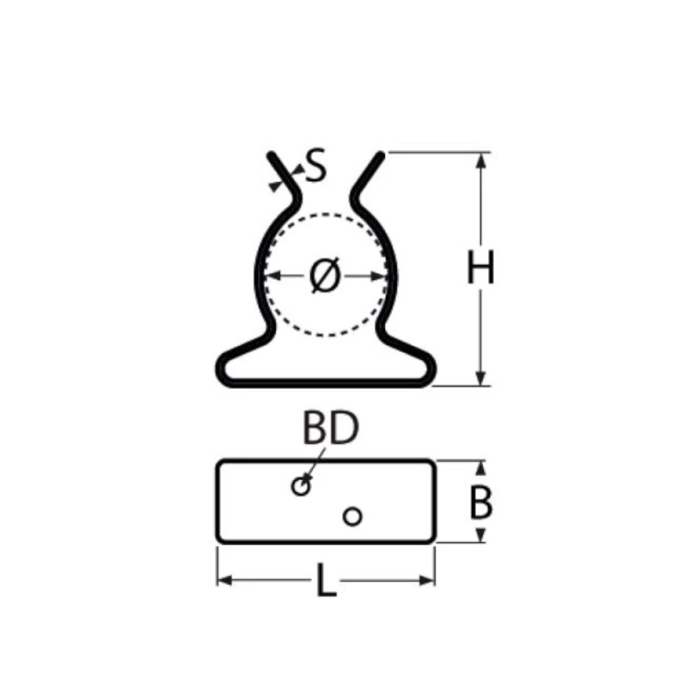 Stainless Steel Boat Hook Clip