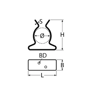Force 4 Stainless Steel Boat Hook Clip 