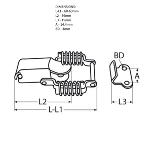 Force 4 Tension Over-Centre Fastener Latch 