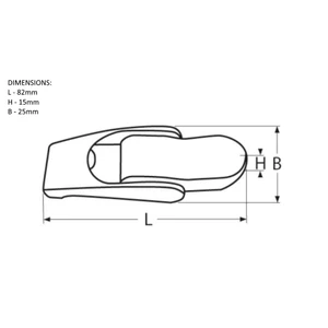 Force 4 Stainless Steel Swivel Hasp & Staple 