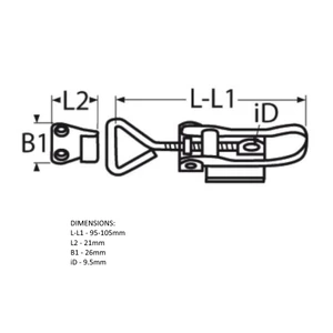 Force 4 Stainless Steel Lockable Tension Fastener 