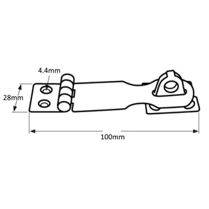 Force 4 Stainless Steel Lockable Hasp & Staple 
