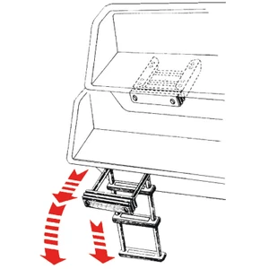 Osculati Telescopic Foldaway Ladder - 3 Step