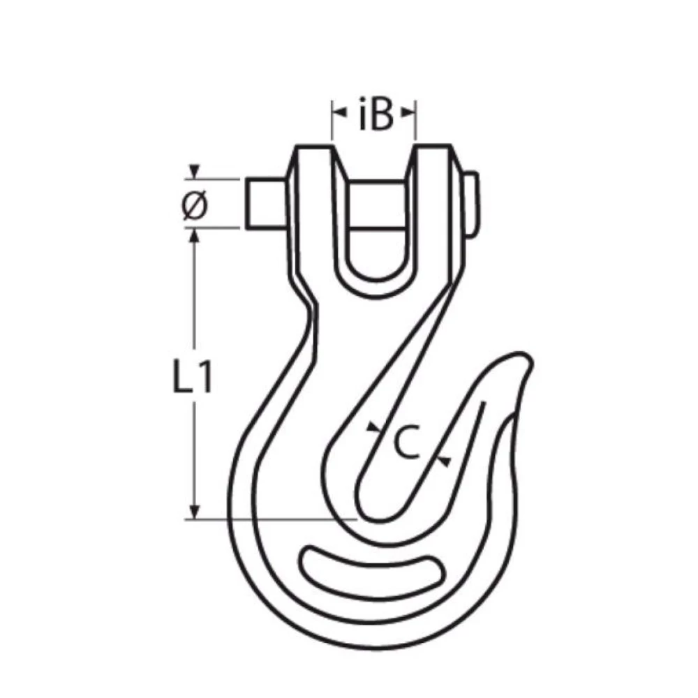 Stainless Steel Grab hook with Clevis Pin
