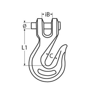 Force 4 Stainless Steel Grab hook with Clevis Pin