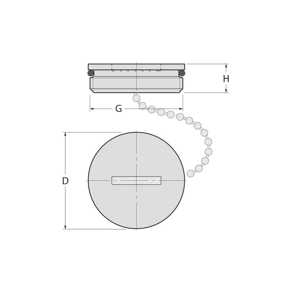 Polished Brass Replacement Filler Cap