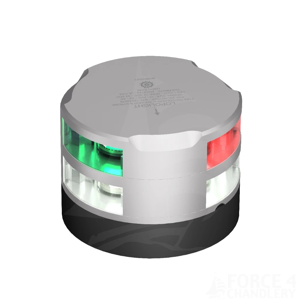 Lopolight LED Tricolour & Anchor Light - Vessels up to 20m 