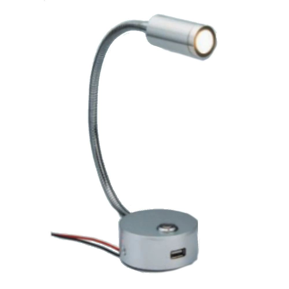 Force 4 LED Chart Light with Dimmer Switch and USB A Outlet