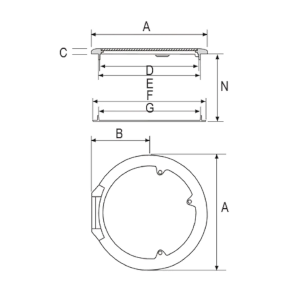 Euro 59 Round Escape Hatch