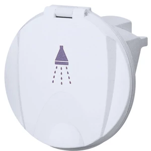 Nuova Rade Shower Head Housing - White 