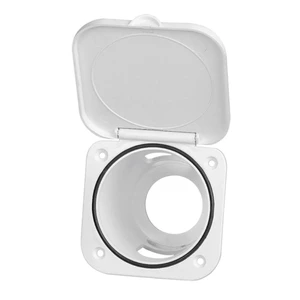 Nuova Rade Shower Head Housing Square - White