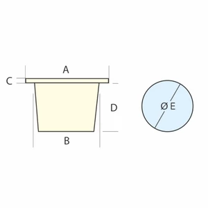 Nuova Rade Shower Head Housing Square - White
