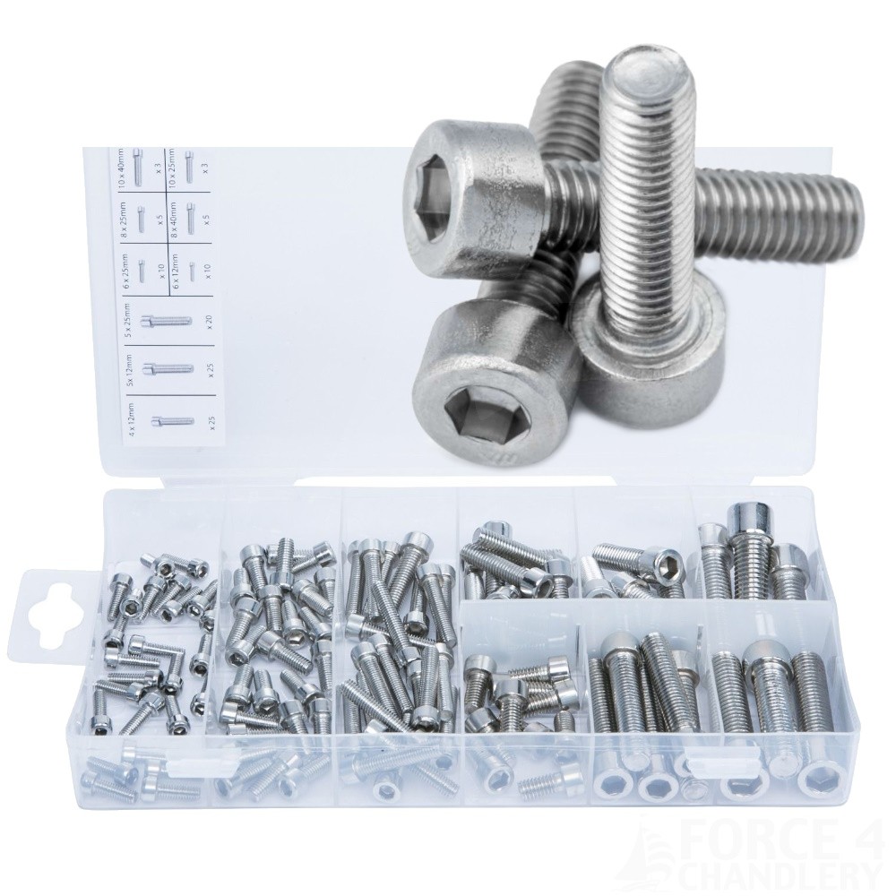 Stainless Steel Allen Head Bolt Kit 106 Pieces