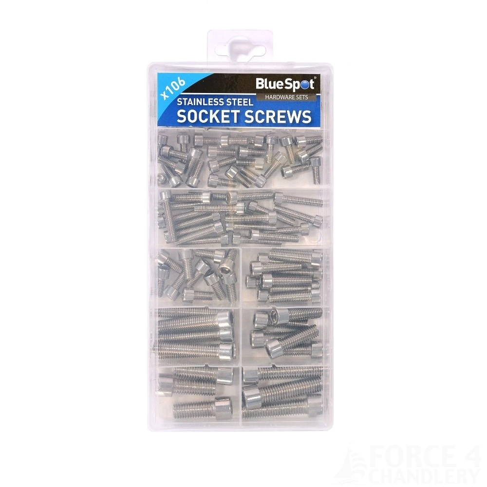 Stainless Steel Allen Head Bolt Kit 106 Pieces