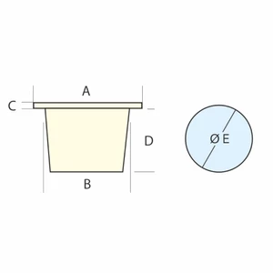 Nuova Rade Deck Shower Tap Housing Square - White