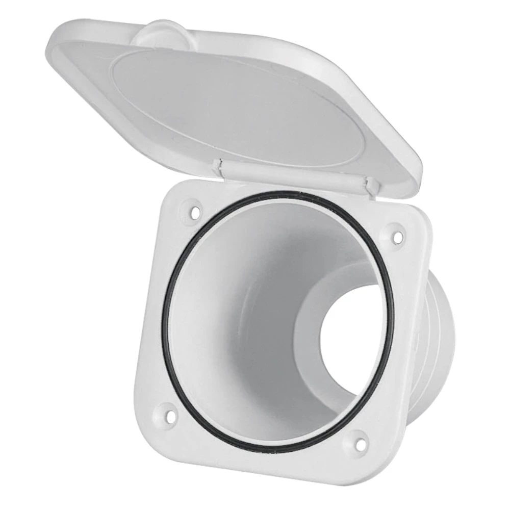 Nuova Rade Deck Shower Tap Housing Square - White