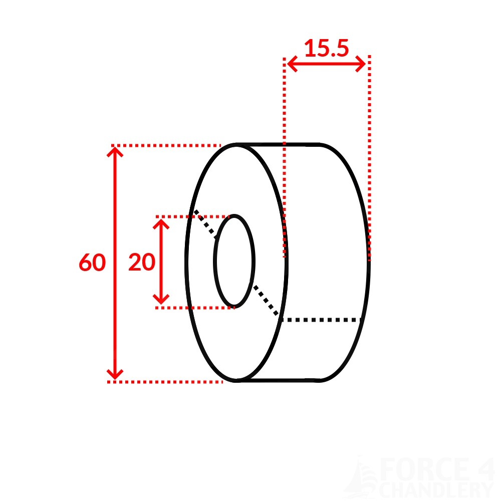 ZSC20T Thin Wall Shaft Anode 20mm 