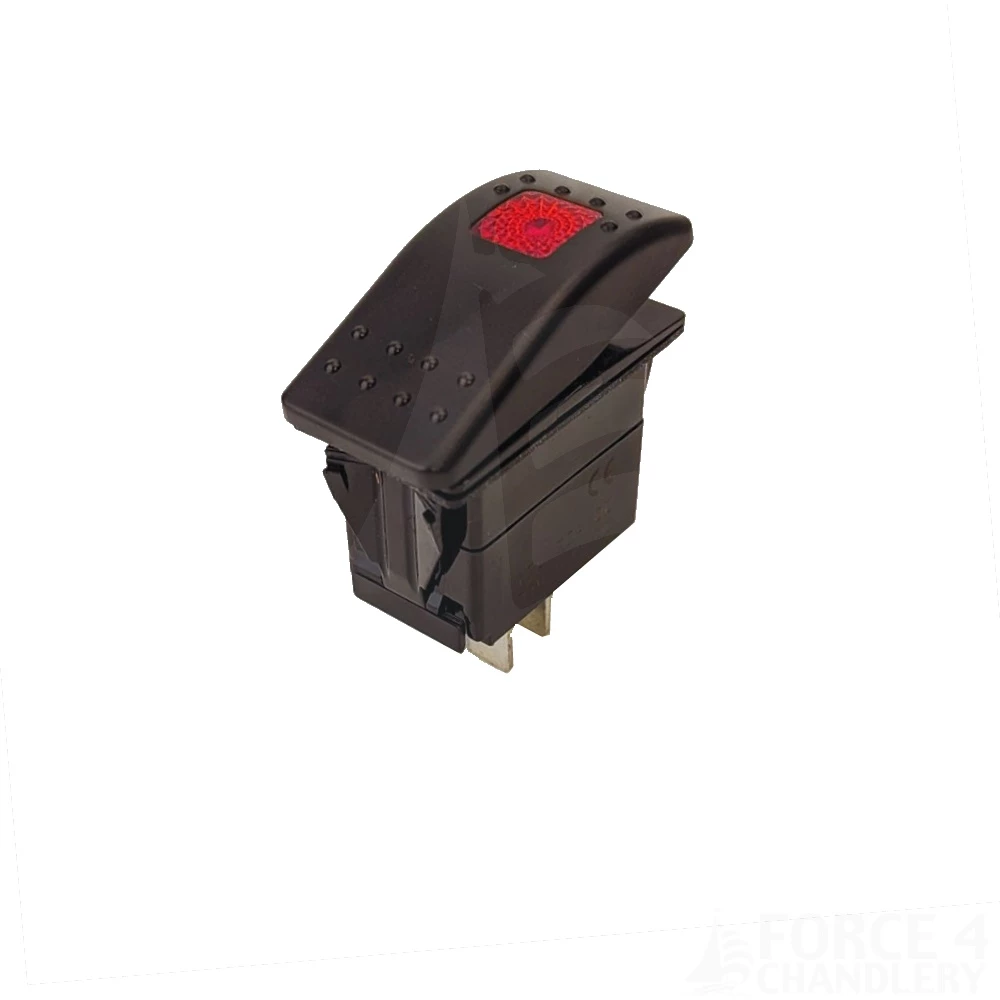 Holt Illuminated Rocker Switch - Red