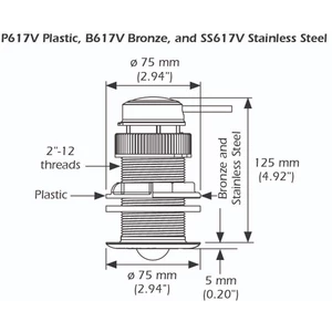 Raymarine T910 Triducer 